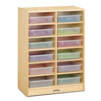 12 Paper-Tray Mobile Storage - with Clear Paper-Trays