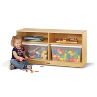 Toddler Jumbo Tote Storage – with Clear Totes + Lids