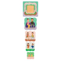 Life phase - aging | Educo | Layer puzzle | 31 puzzle pieces | LEVENSLOOP.