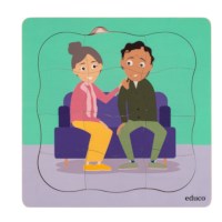 Life phase - aging | Educo | Layer puzzle | 31 puzzle pieces | LEVENSLOOP.