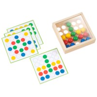 Mosaic tray with coloured balls
