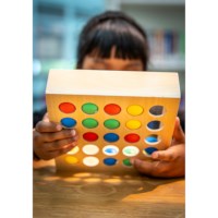 Mosaic tray with coloured balls