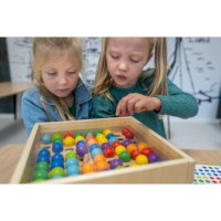 Mosaic table with coloured balls