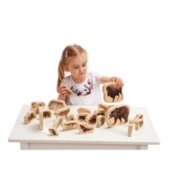 Wooden Forest Animal Blocks