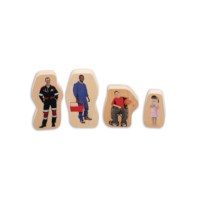 Wooden Community People Blocks