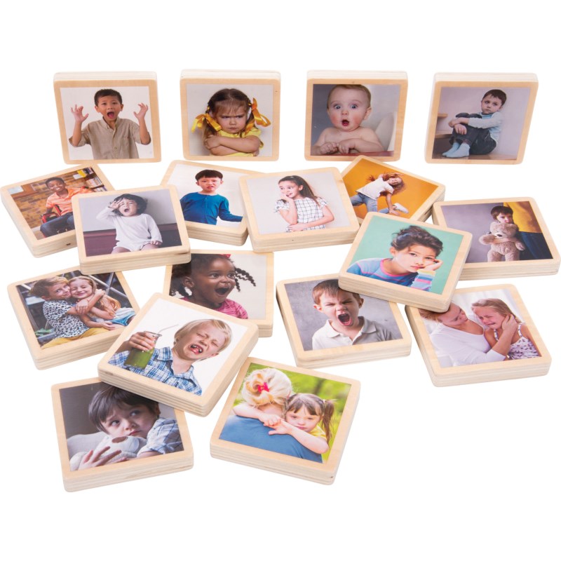 My Emotions Wooden Tiles