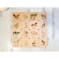 Farm Mother and Baby Puzzle