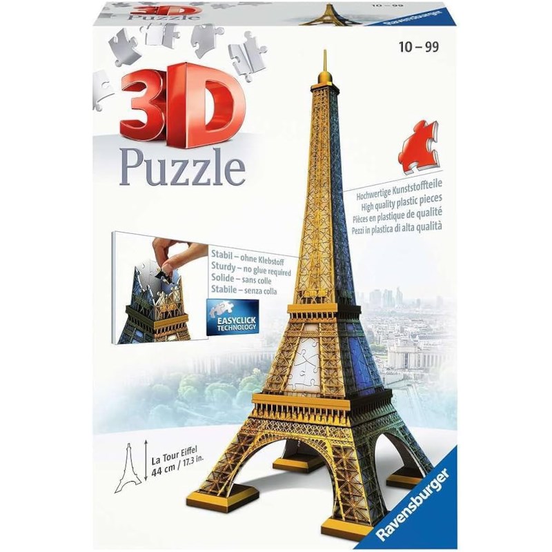 3D Puzzle Building Eiffel Tower - 216 Pieces