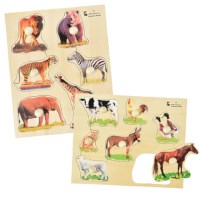 Knobbed Photo Farm and Wild Animal Set