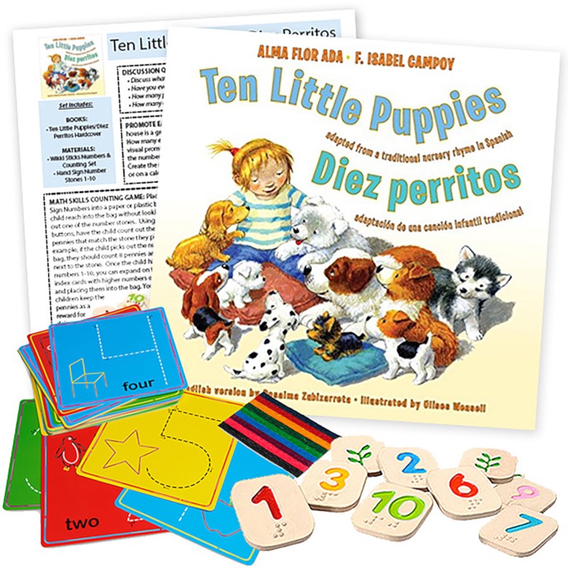 Ten Little Puppies Bilingual Interactive Literacy Kit