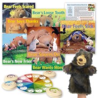 Bear Social Emotional Interactive Literacy Kit with 7 Hardcover Books