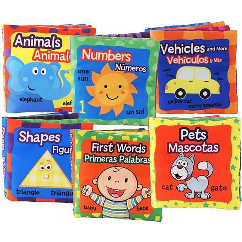 Bilingual Fabric Book Set of 6