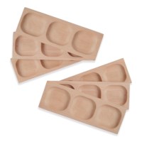 3-Pebble Word-Building Tray Set of 6