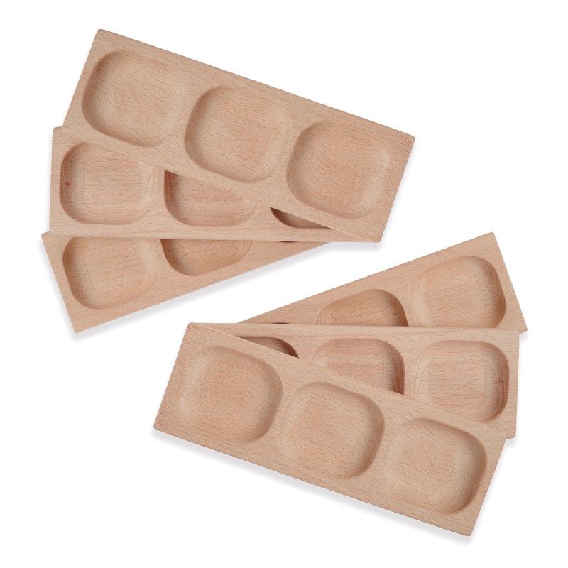 3-Pebble Word-Building Tray Set of 6