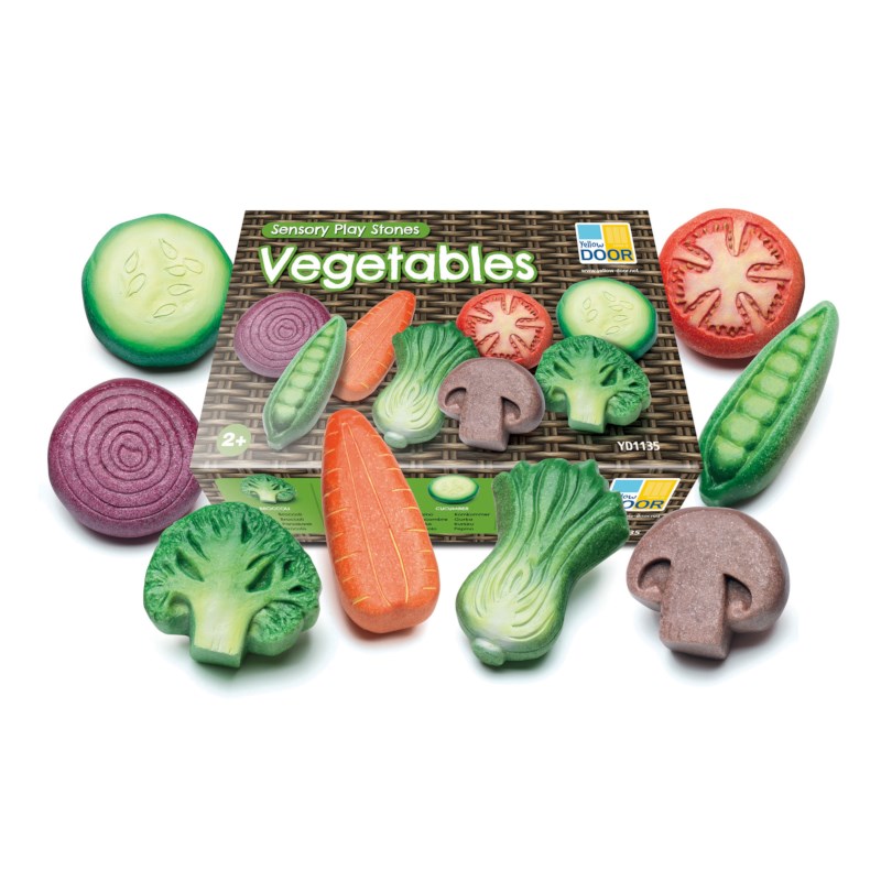 Vegetables Sensory Play Stones
